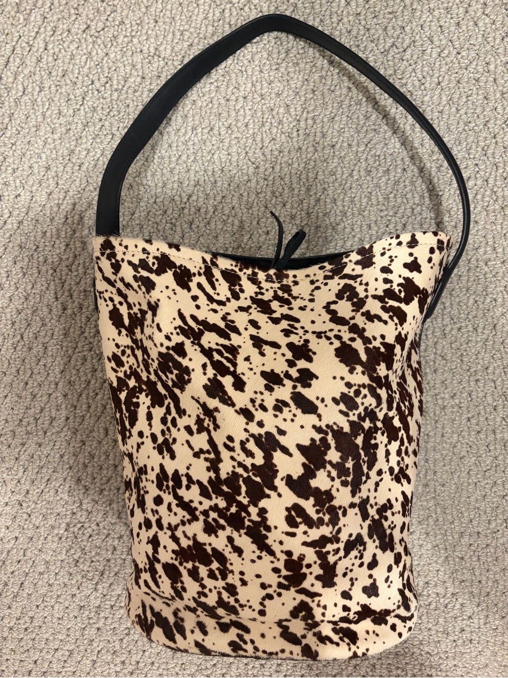 J.Crew Berkeley Bucket Bag in Leather and Calf Hair - Picture 1 of 10